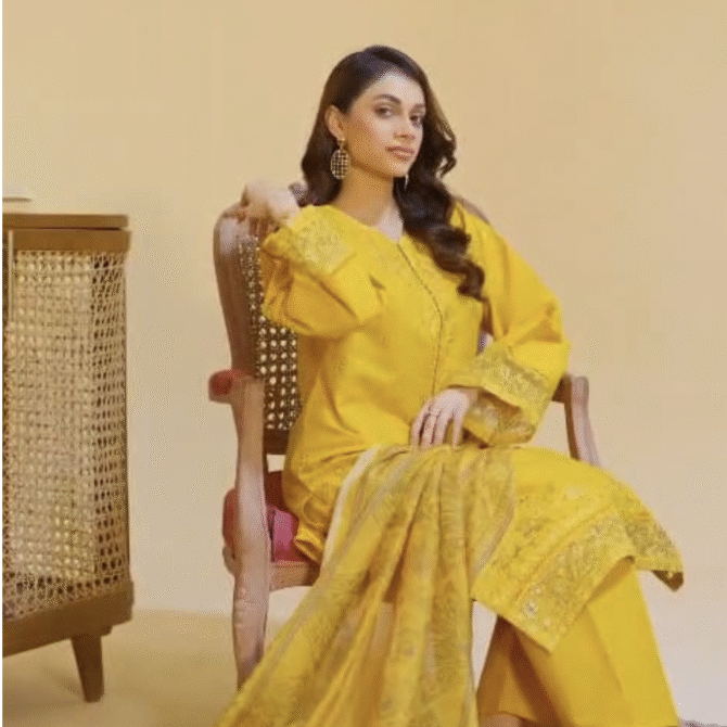 CT‑07 | Embroidered Winter Cotton Suit – Humayun Abbottabad Winter Collection